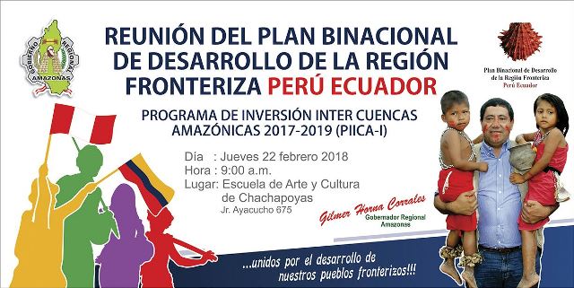 Presentarán Programa de Inversión inter Cuencas Amazónicas del Plan Binacional Perú Ecuador